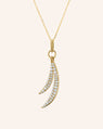 Birds of the Feather 18K Gold Necklace with Pavé Diamonds