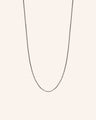 “Frankie” Delicate Black Steel Chain