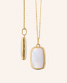 Slim "Britt" Gold Locket Necklace