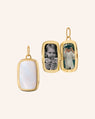 Slim Britt 18K Gold Locket with Mother of Pearl