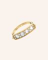 "Carpe Diem" Rose Cut Diamond Stackable Ring
