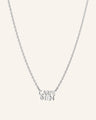 Mini Carpe Diem Charm Necklace in Sterling Silver