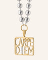 Carpe Diem Medallion Necklace in 18K Yellow Gold