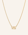 Mini Carpe Diem Charm Necklace in 18K Yellow Gold