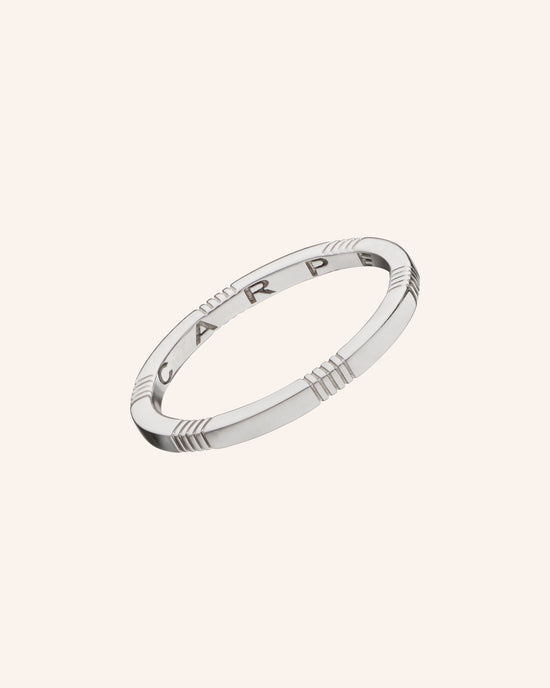 "Cape Diem" Poesy Stackable Ring