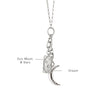 “Dream” and “Sun, Moon and Stars” Medallion Necklace