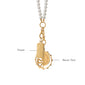 "Never Fear" Snake and "Dorothy" 18K Gold Medallion Charm Pearl Necklace
