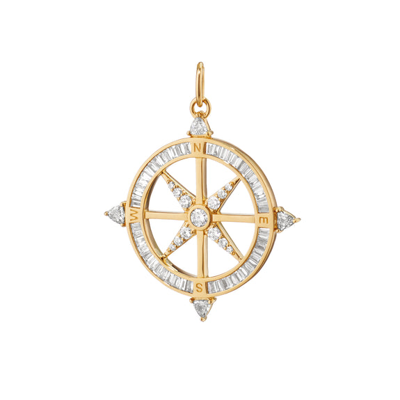 
  
    "Adventure" Diamond Compass Necklace
  
