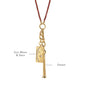 “Athena” Dream Column and Sun Moon and Stars Medallion Charm Necklace