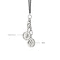 “Wild” Wolf Intaglio Charm and Mini “Adventure” Compass Silver Charm Necklace