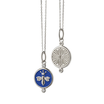 "Queen Bee" Charm with Blue or White Enamel – Limited quantity drop!