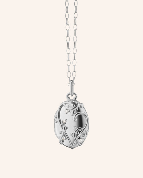 The “Wisteria” Locket in Sterling Silver