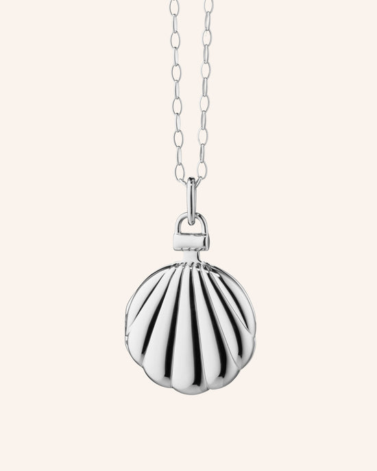 The Shell Sterling Silver Locket Necklace