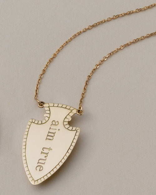 Aim True Arrowhead Pendant