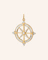 Adventure Diamond Compass Charm