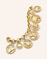18K Yellow Gold Continent Charm Bracelet