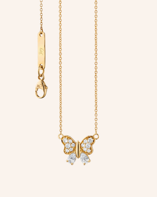 Diamond Butterfly “Joy“ 18K Gold Necklace
