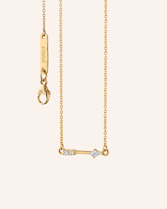 Diamond “Artemis” Arrow Necklace