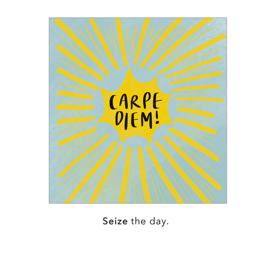 "Carpe Diem" Charm Necklace, Large