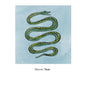 Two-Tone Mini "Never Fear" Snake Medallion