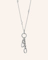 18" “Design Your Own” Small Charm Chain Necklace with Sapphires, 2 Charm Stations