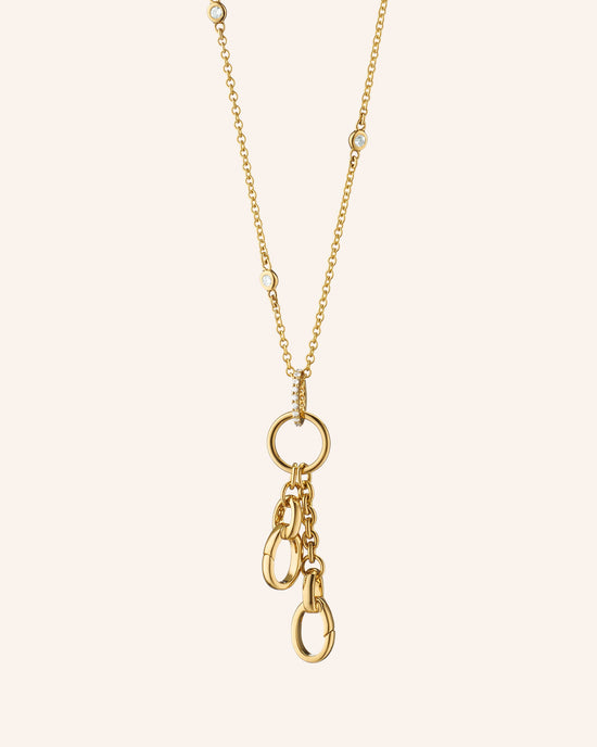 18" “Design Your Own” Small Charm Chain Necklace with Diamonds