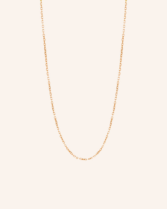 "Jamie" Delicate Diamond Cut Chain in 18K Rose Gold