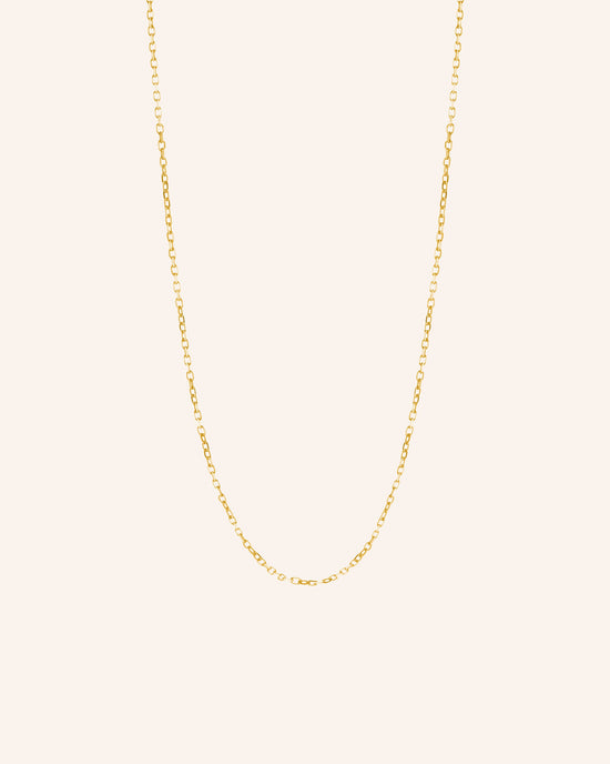 18K Yellow Gold “Jamie” Delicate Diamond Cut Chain