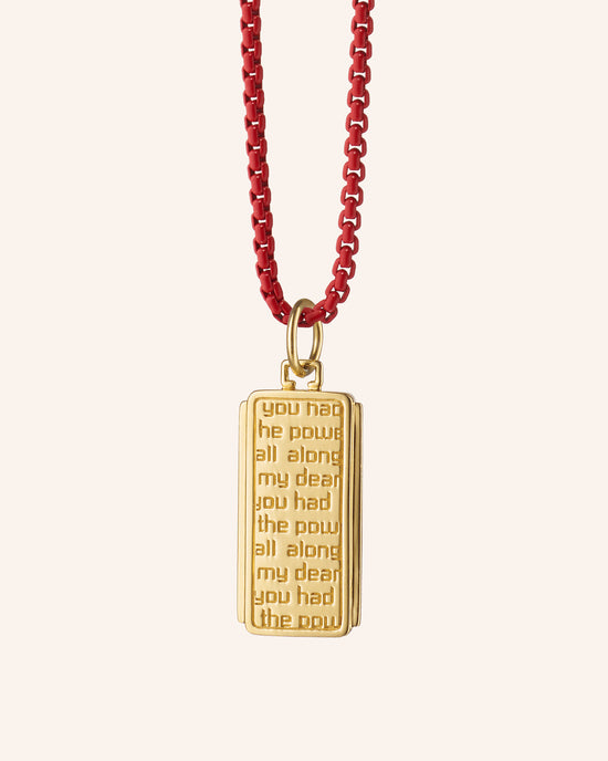 18K Gold Power Dorothy on Skylar Chain