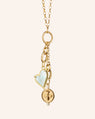 "Queen Bee" and Heart with 18" "Design Your Own" Small Charm Necklace