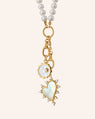 "Love" and "Happiness" with 18" "Design Your Own" Chain Necklace of Freshwater Pearls