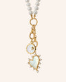 "Love" and "Happiness" with 18" "Design Your Own" Chain Necklace of Freshwater Pearls