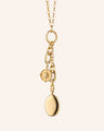 "Adventure" Compass and "Eve" Locket Necklace with Diamonds