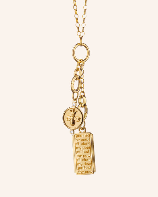 “Queen Bee” and “Dorothy” Medallion Charm Necklace