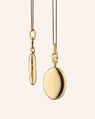 Slim Oval "Eve" Gold Locket Necklace