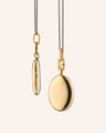 Slim Oval "Eve" Gold Locket Necklace