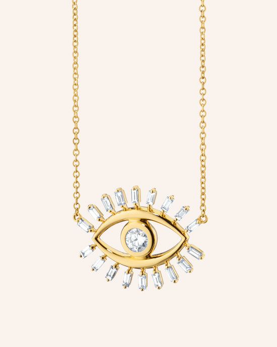 Diamond Evil Eye Necklace