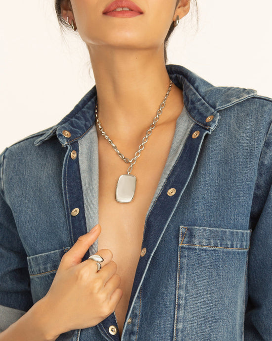 "Finn" Sterling Silver Audrey Necklace