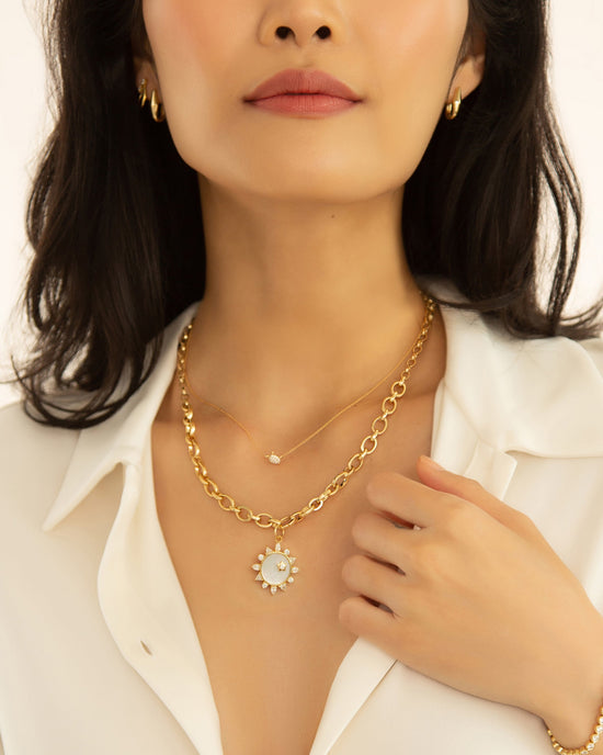 Diamond Critter Turtle "Luck" Necklace