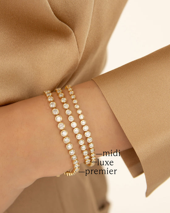 Midi Graduated Round Diamond Tennis Bracelet
