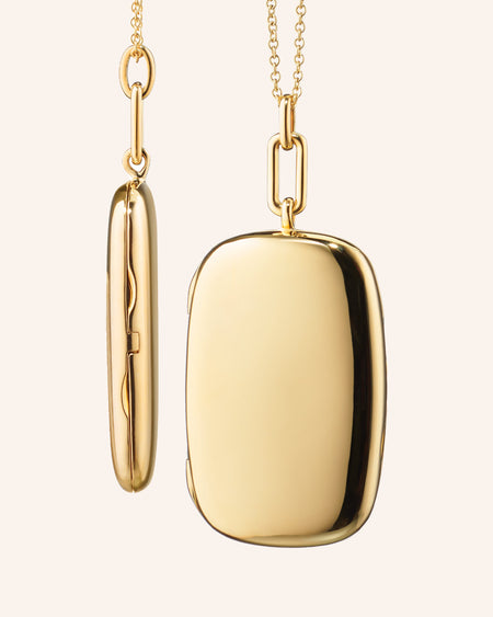 The Finn 18K Gold Locket Necklace