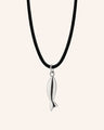 Mini "Perseverance" Fish Sterling Silver Necklace