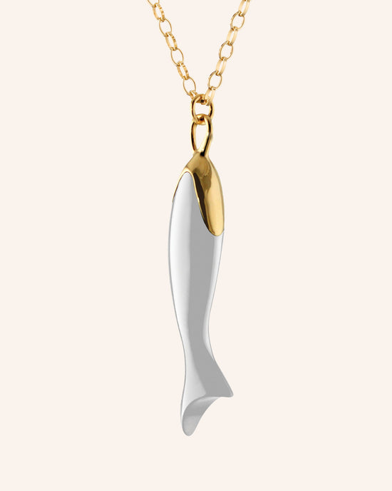 "Perseverance" White Ceramic Fish