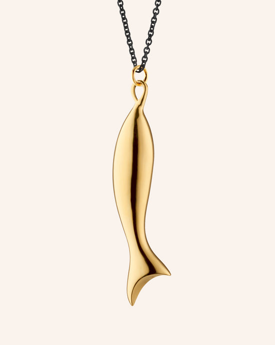 Fish "Perseverance" Charm Necklace