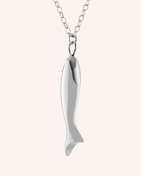"Perseverance" White Ceramic Fish