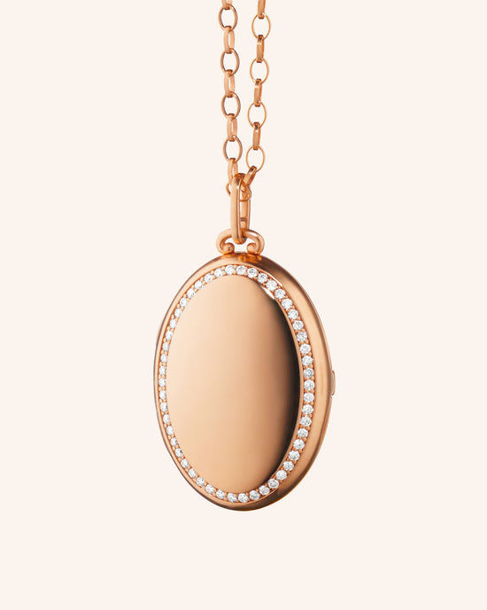 18K Rose Gold Four Image Locket
