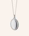Four Image "Midi" Sapphire Locket in Sterling Silver