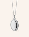 Four Image "Midi" Sapphire Locket in Sterling Silver