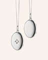 The Four Image "Midi" Locket Necklace with Sapphires