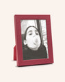 Pink Rippled Leather Photographers Molding Frame, 5x7